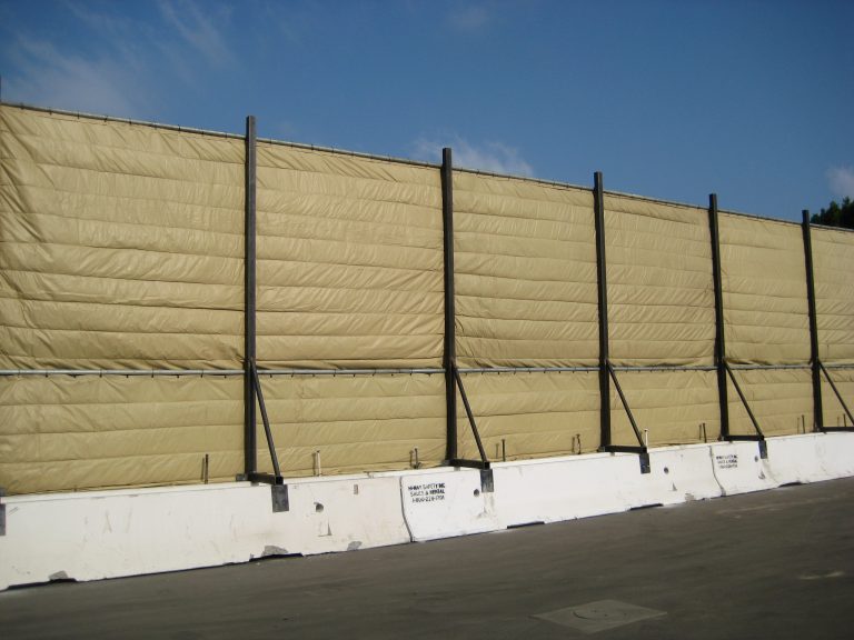 K-Rail Mounted Temporary Sound Wall | Environmental Noise Control